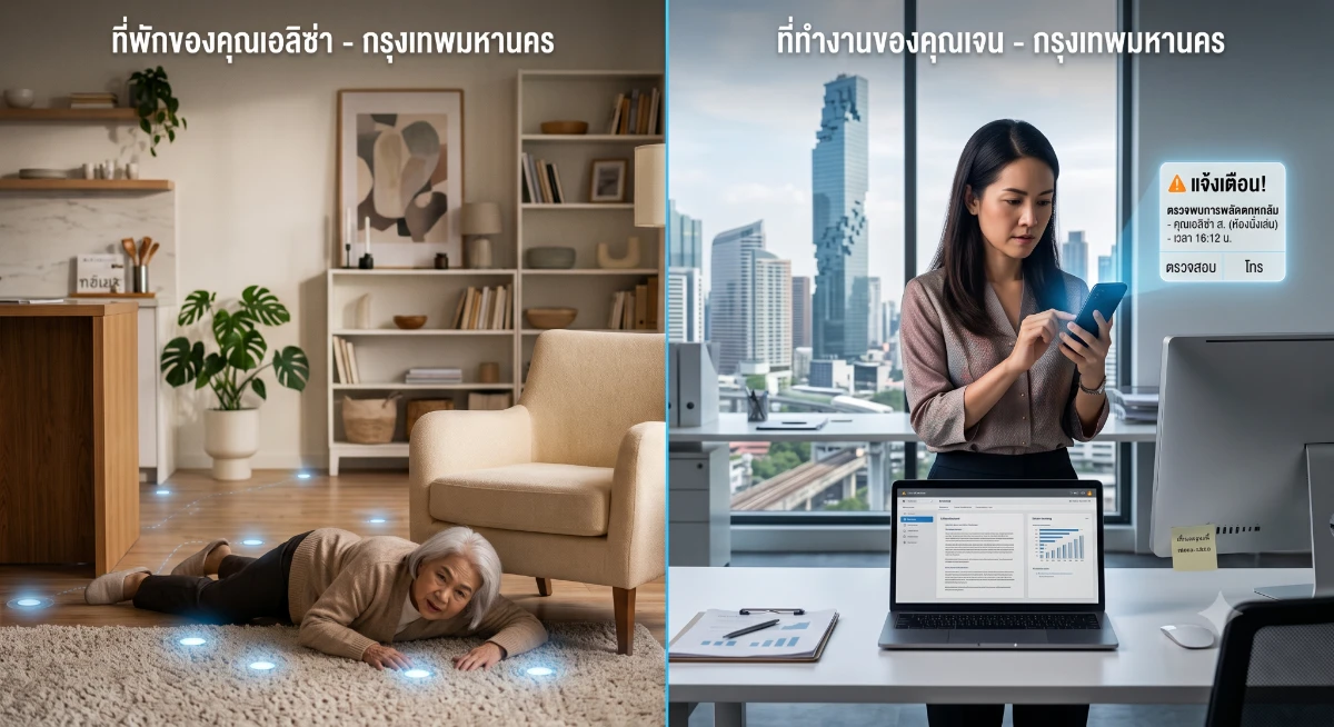 ระบบตรวจจับการล้มด้วย AI สำหรับดูแลผู้สูงอายุแบบ Real Time